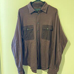 Rag & Bone Burgundy Engineered Jack Cotton Shirt - Medium